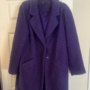 Alfani Purple Teddy Jacket